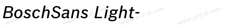 BoschSans Light字体转换